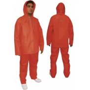 IMPERMEABLE CONJUNTO DE 2 PIEZAS. ALTA VISIBILIDAD. ROJO Y VERDE.